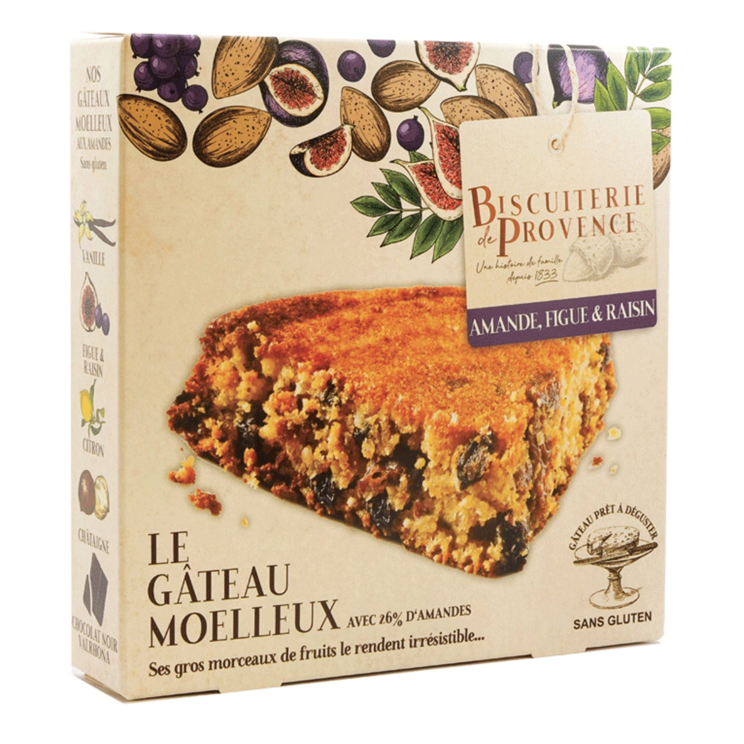 French Almond cakes from Provence from the Biscuiterie de Provence. (Fig & Raisin) 8oz