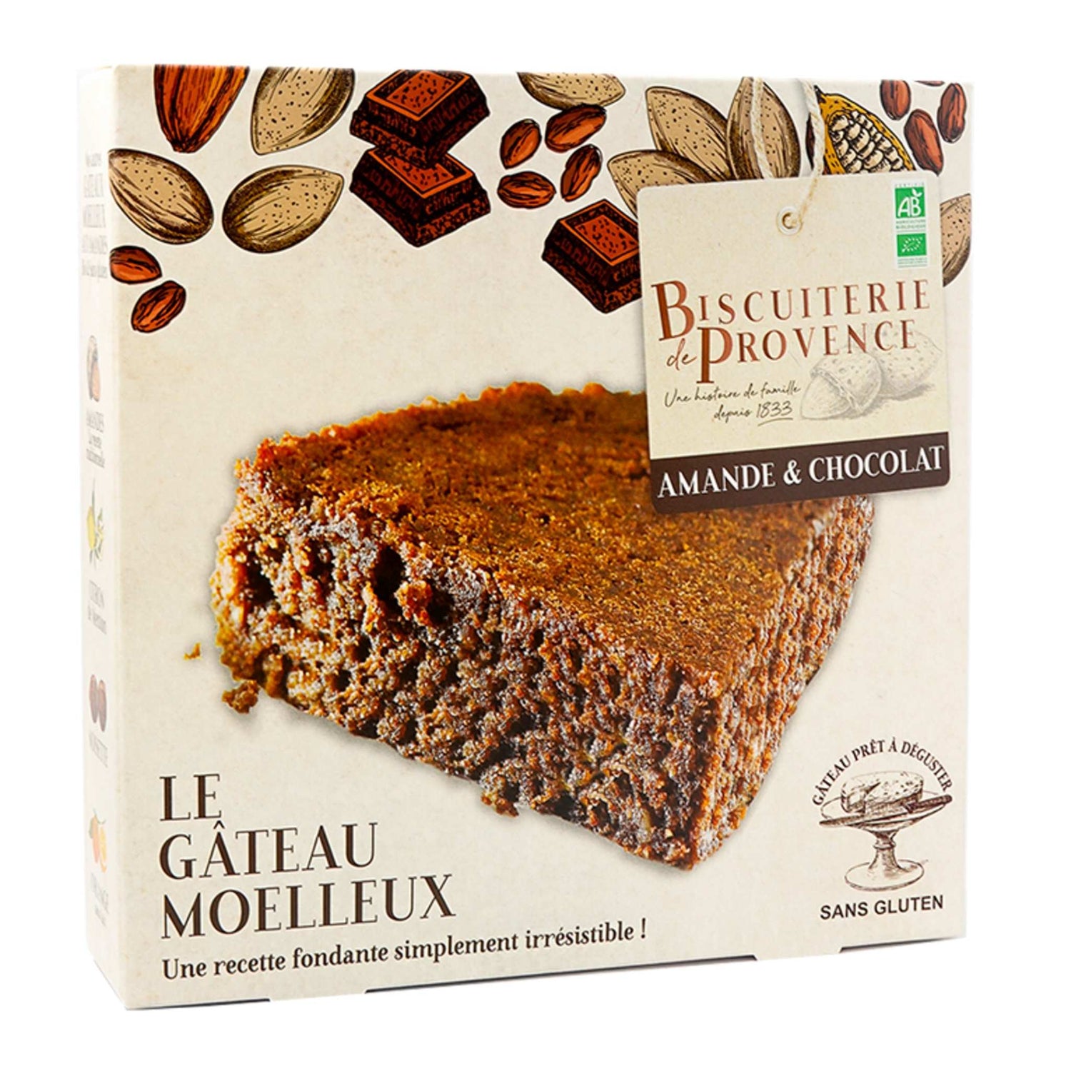 French Almond cakes from Provence from the Biscuiterie de Provence. (Chocolate) 8oz