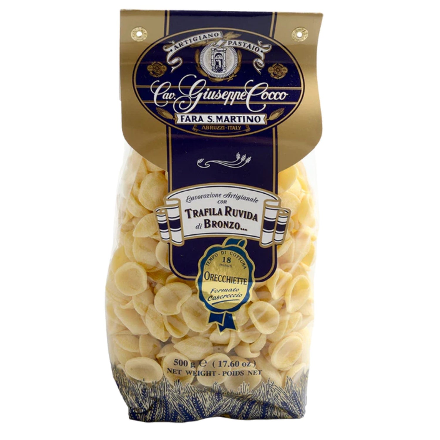 Pastas by Giuseppe de Cocco, Orecchiette 17.6oz